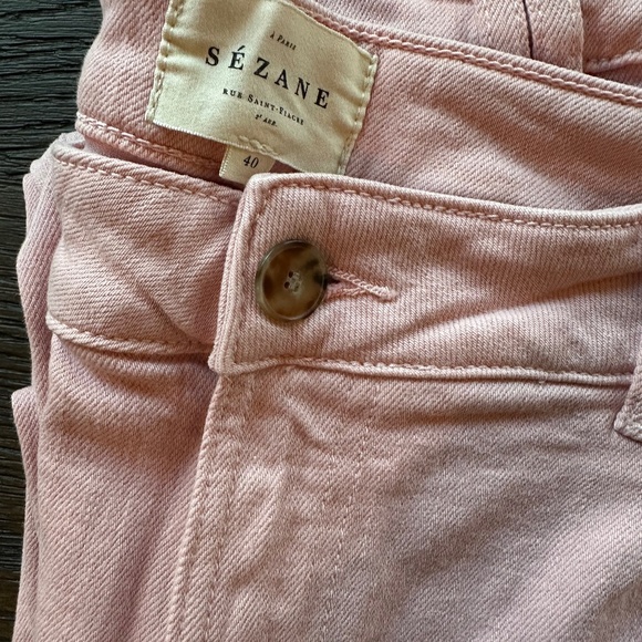 Sezane Manu Trousers Roses - Size 40 - Picture 1 of 3